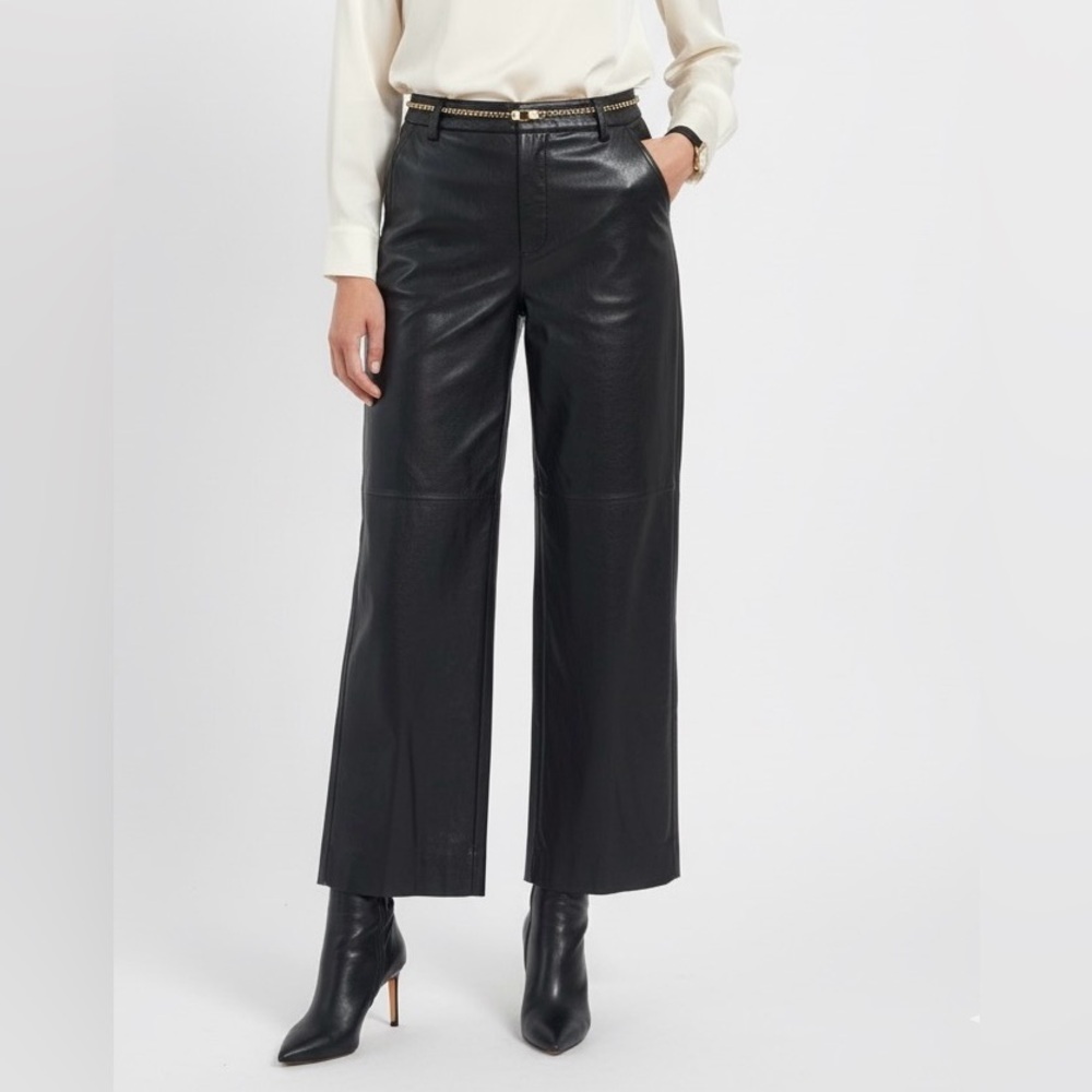 LYSSE Faux Leather Wide Leg Y2K.